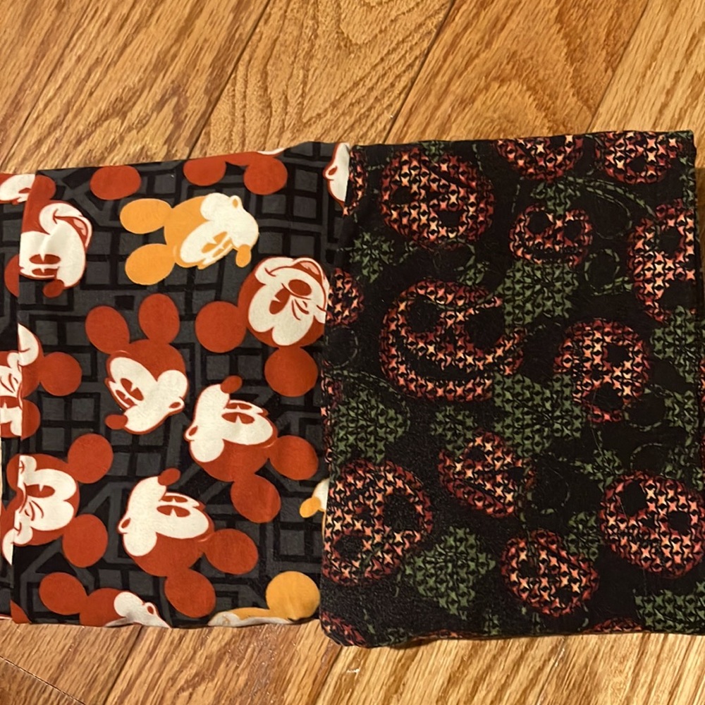 LuLaRoe Tween Halloween and Mickey Fall Color Leggings
